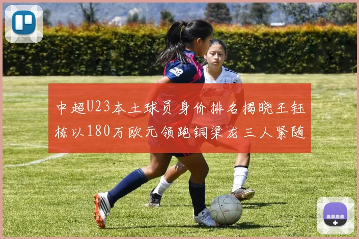 中超U23本土球员身价排名揭晓王钰栋以180万欧元领跑铜梁龙三人紧随其后